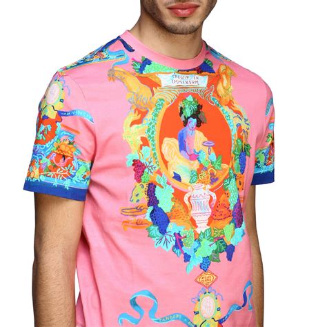 versace pink tee|Versace tee shirts for men.